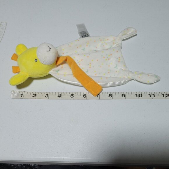 Carters Child of Mine Giraffe Lovey Rattle 11 inch Plush Security Blanket Baby - Picture 5 of 5
